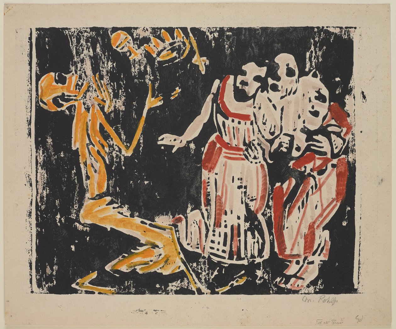 La Mort comme jongleur (Révolution), 1918-19 - Christian Rohlfs