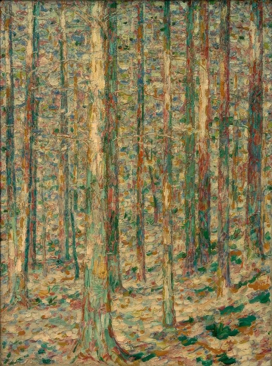 Troncs de pins au soleil - Christian Rohlfs