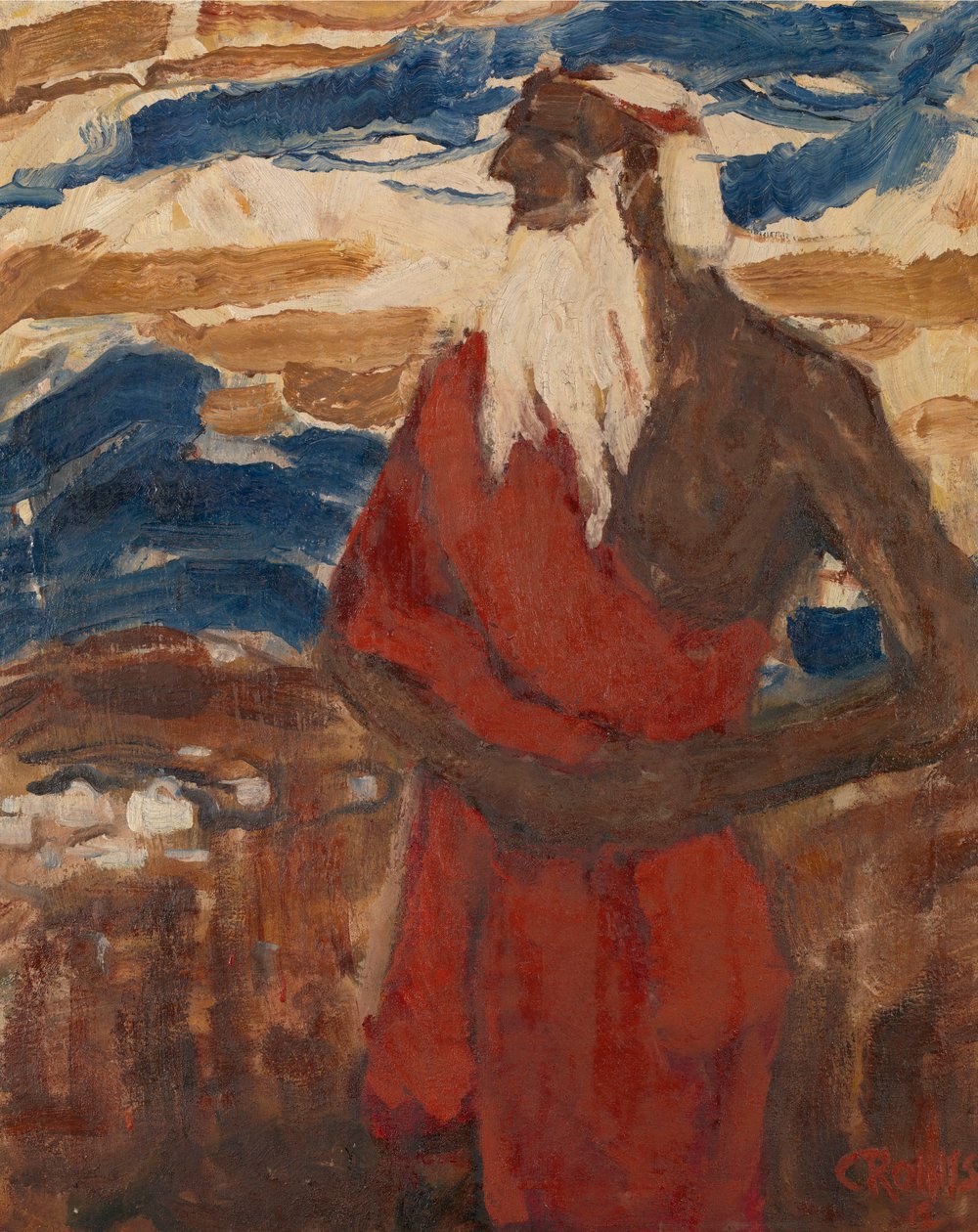 Moïse contemple la Terre promise - Christian Rohlfs