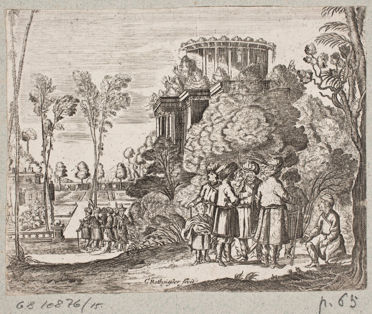 Illustration de Adam Olearius, « Persianischer Rosenthal von einem Sinnreichen Poeten Schich Saadi [...] », Schleswig 1660 - Christian Rothgiesser