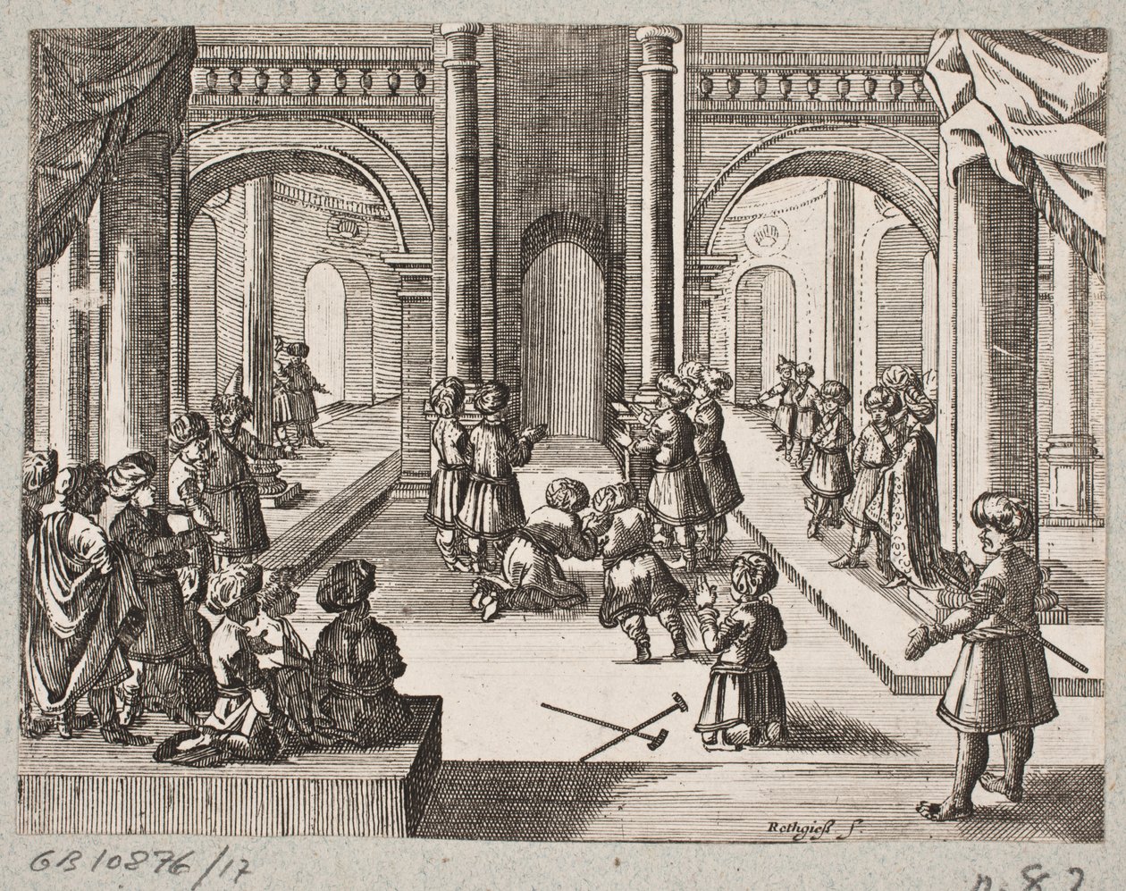 Illustration pour Adam Olearius, "Persianischer Rosenthal von einem Sinnreichen Poeten Schich Saadi [...]", Schleswig 1660 - Christian Rothgiesser