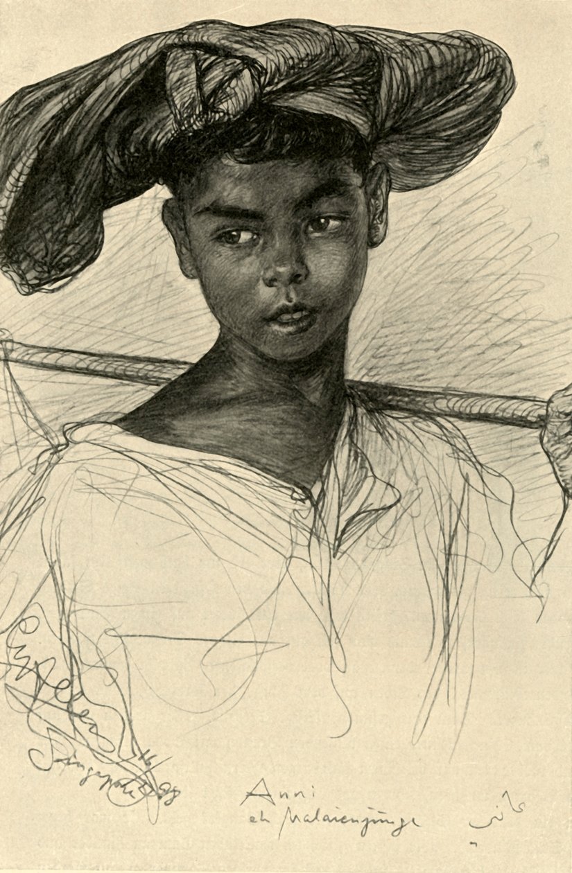 Anni - Garçon malais, Singapour - Christian Wilhelm Allers