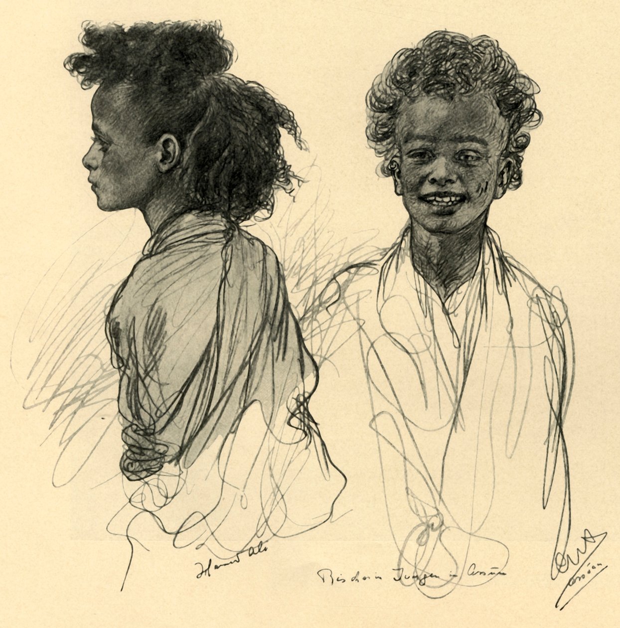 Jeunes bédouins à Assouan - Christian Wilhelm Allers