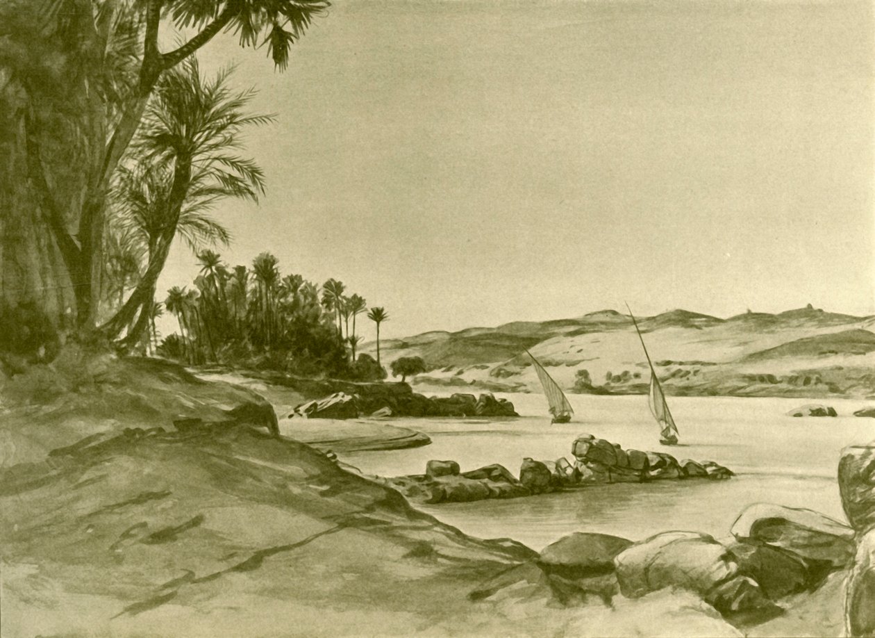 Felouques sur le Nil, Égypte, 1898 - Christian Wilhelm Allers
