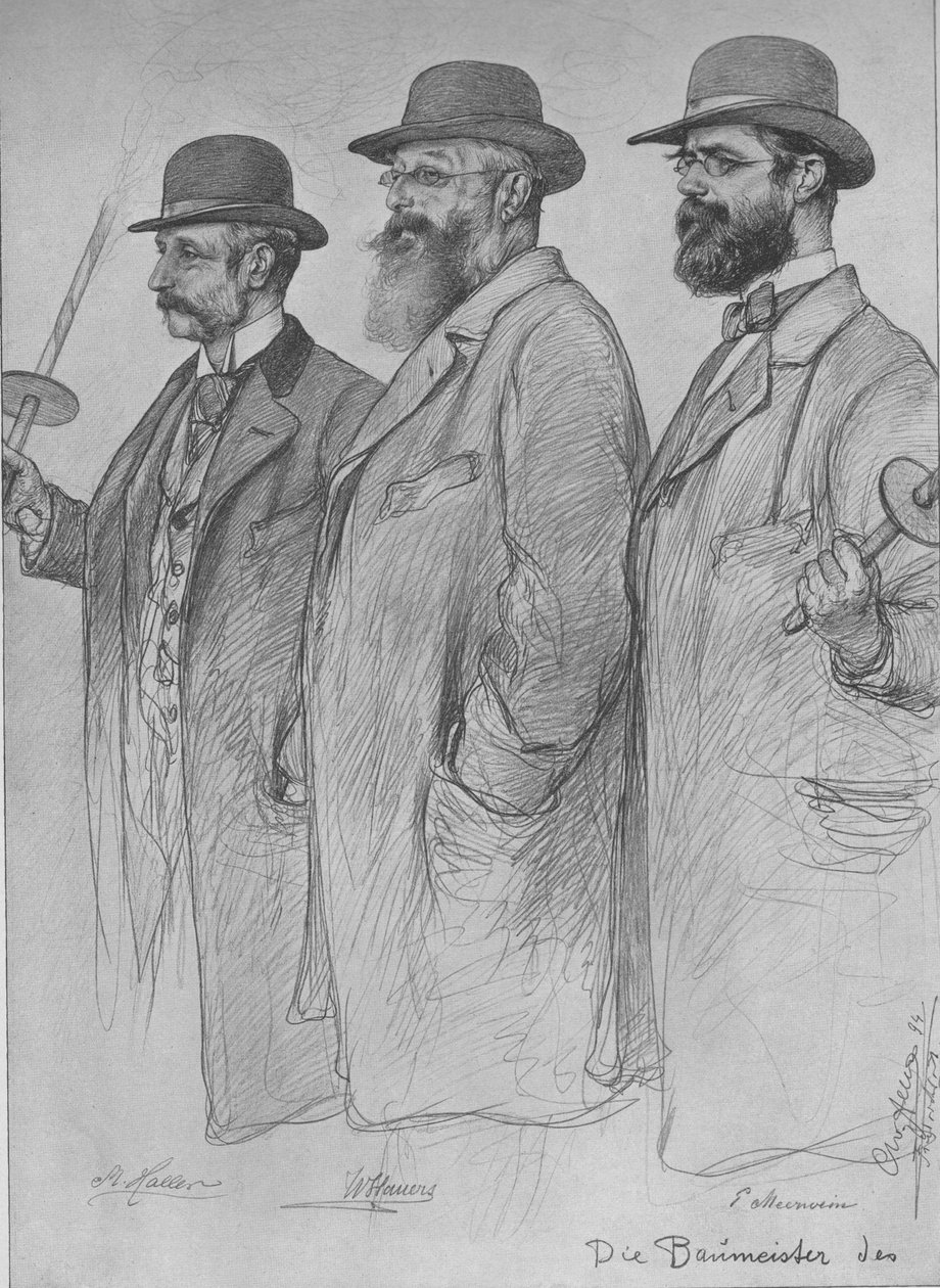 Martin Haller, Wilhelm Hauers, Wilhelm Emil Meerwein - Christian Wilhelm Allers