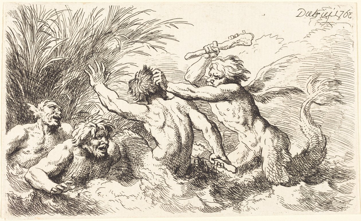 Tritons combattants - Christian Wilhelm Ernst Dietrich