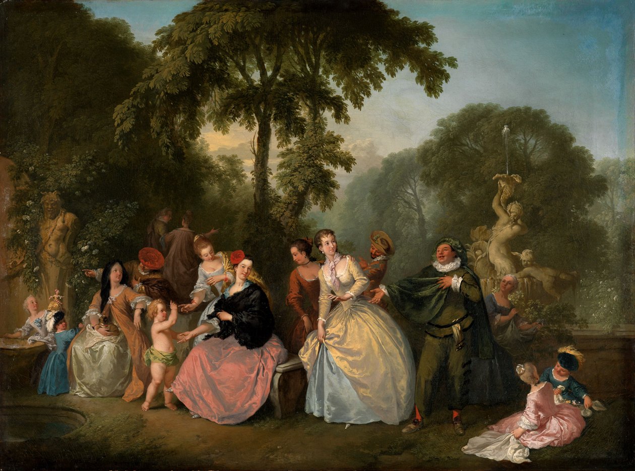 Société dans le parc - Christian Wilhelm Ernst Dietrich