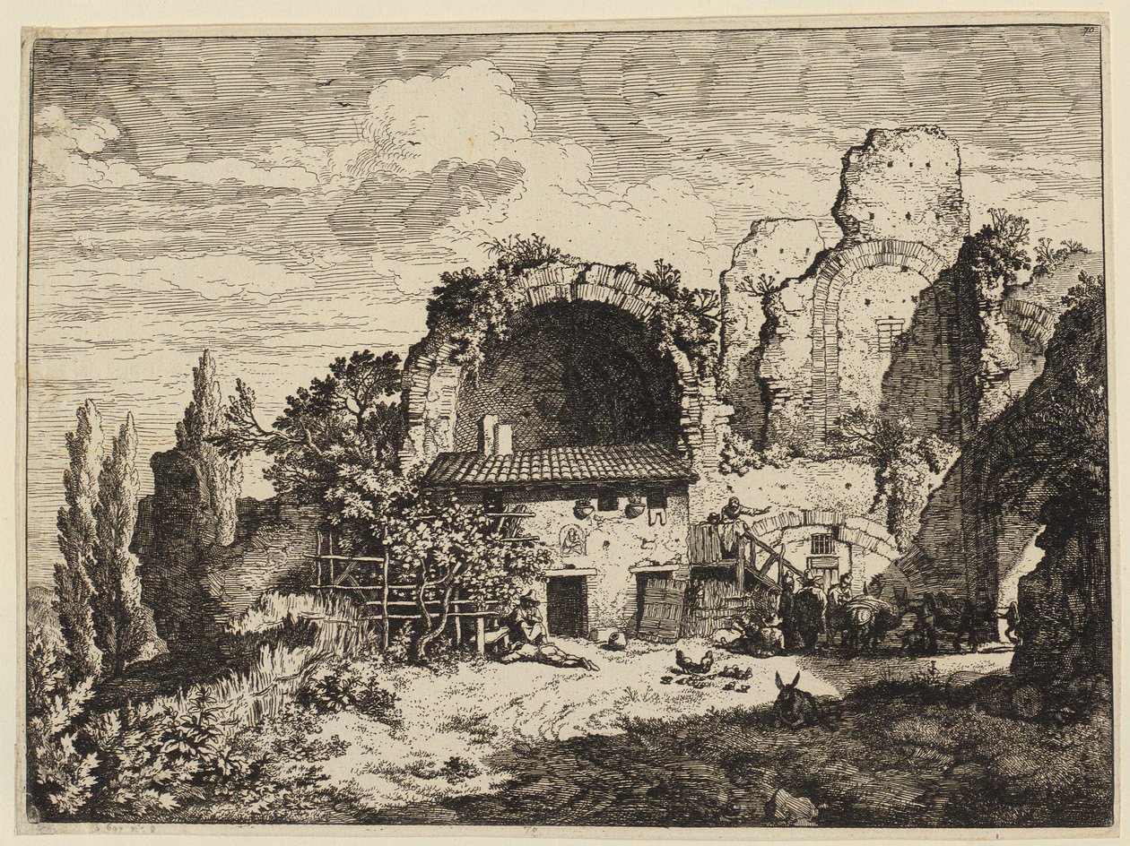Auberge des muletiers - Christian Wilhelm Ernst Dietrich