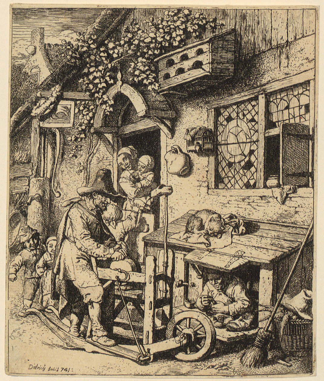 Rémouleur de ciseaux - Christian Wilhelm Ernst Dietrich