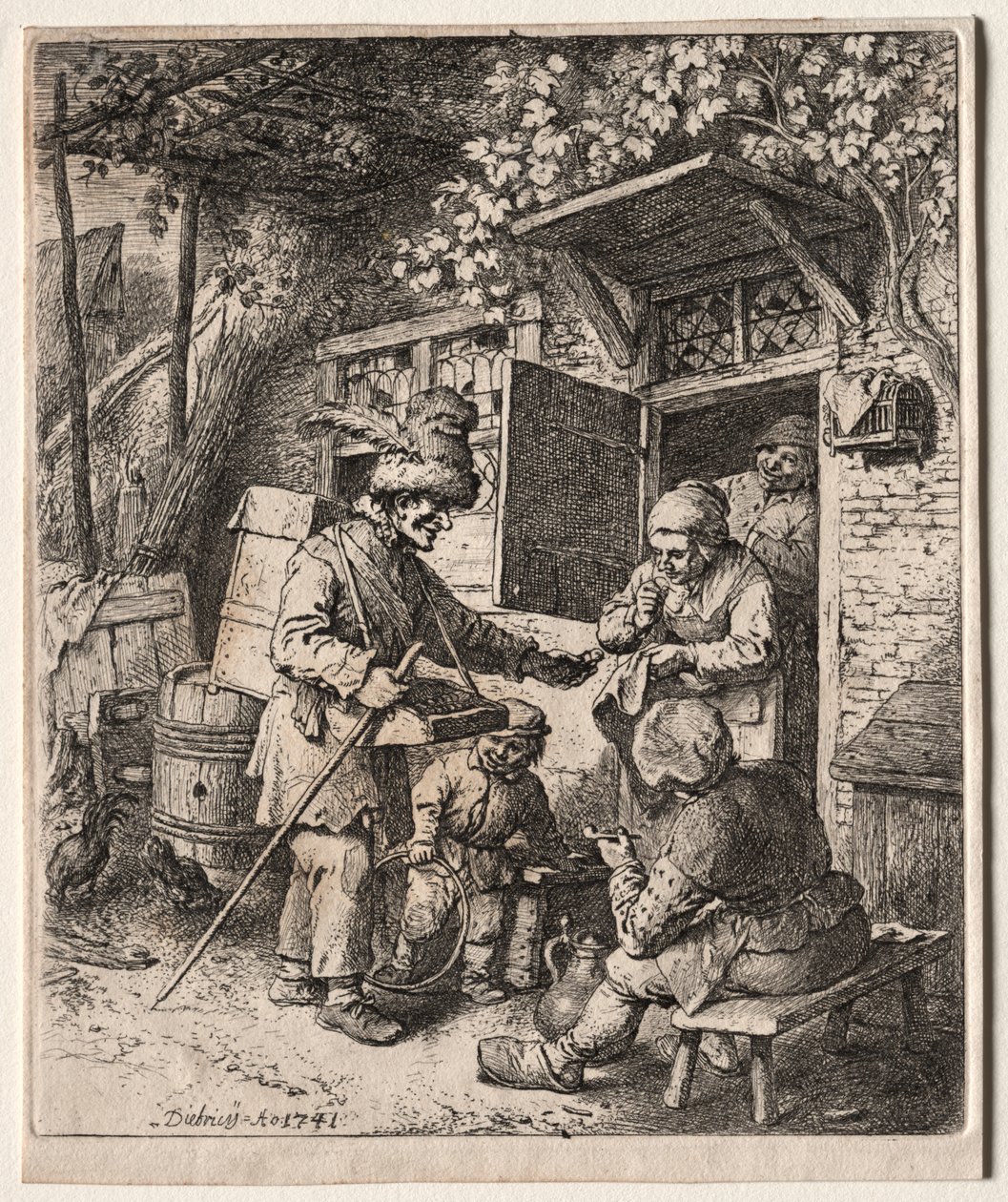 Le Colporteur - Christian Wilhelm Ernst Dietrich