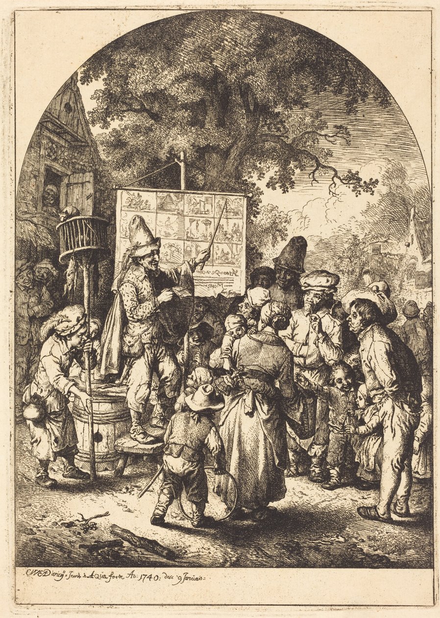 Le chanteur à la fête foraine - Christian Wilhelm Ernst Dietrich