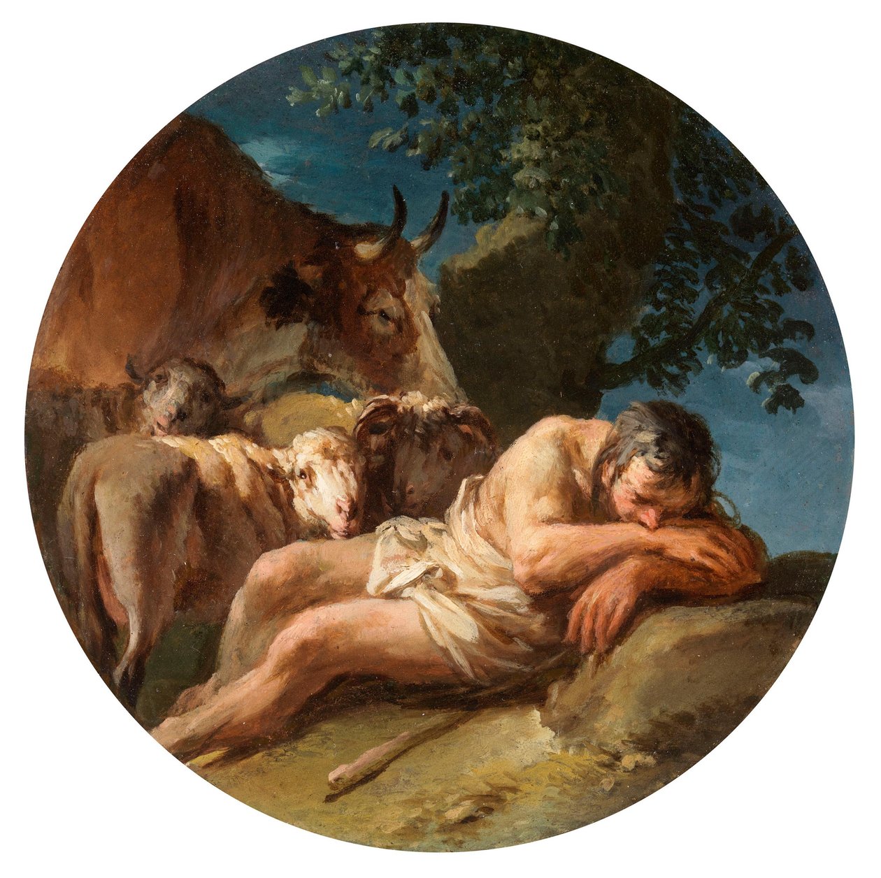 Le berger endormi - Christian Wilhelm Ernst Dietrich