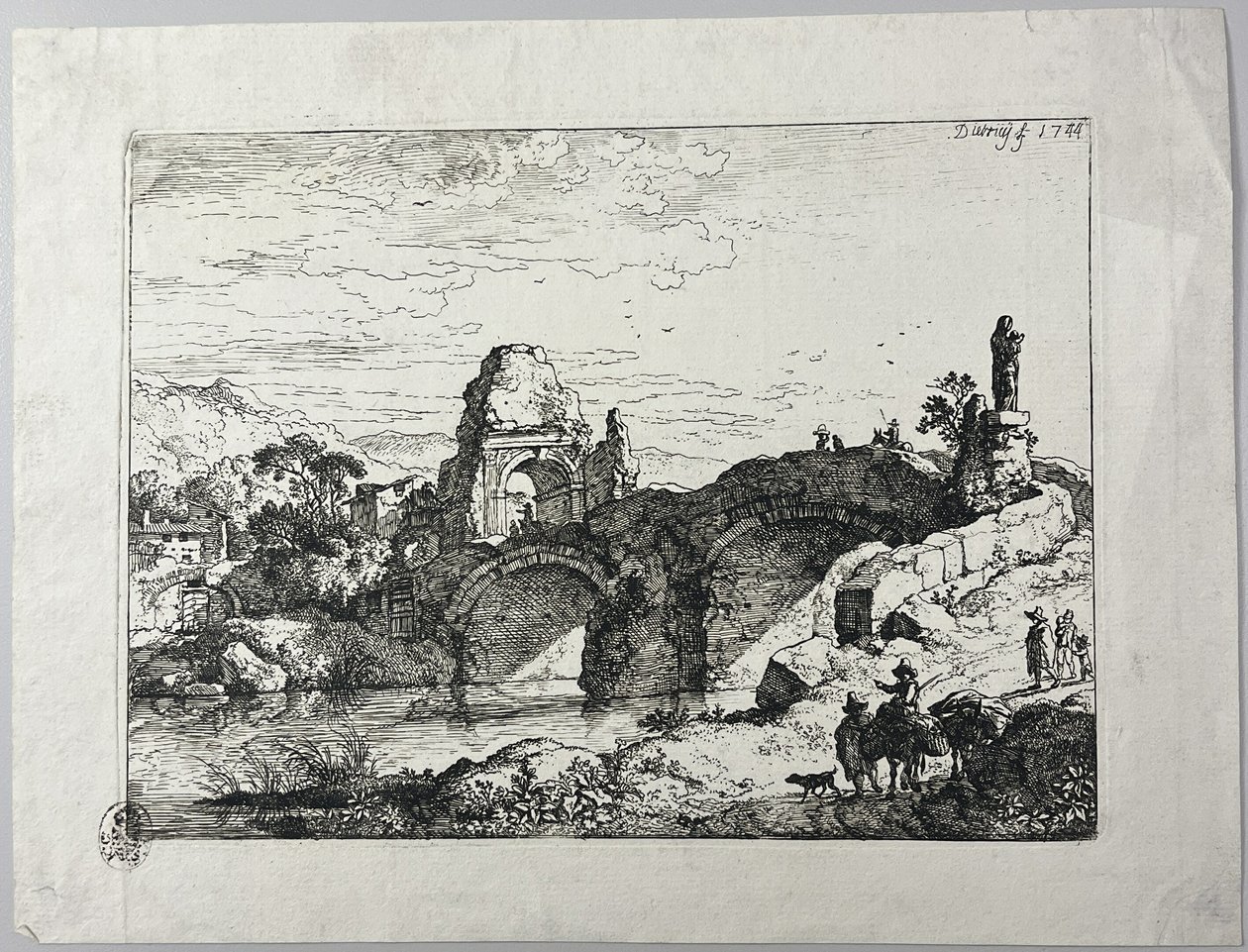 Le pont de pierre - Christian Wilhelm Ernst Dietrich