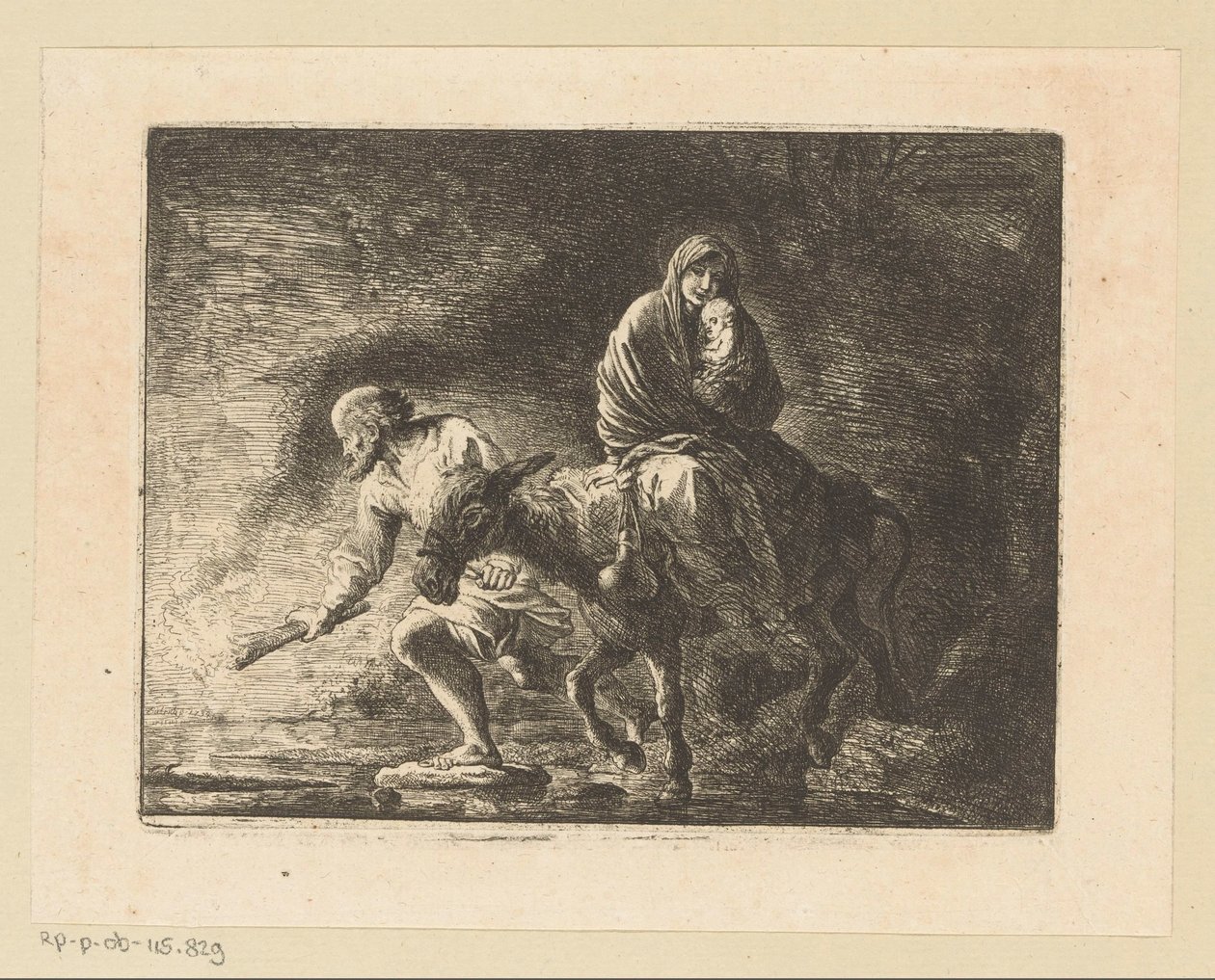 Fuite en Égypte - Christian Wilhelm Ernst Dietrich