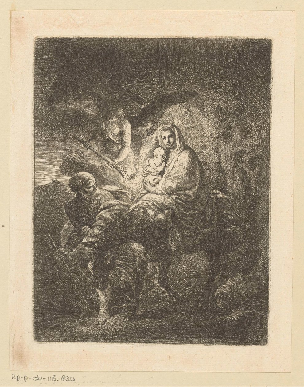 Fuite en Égypte - Christian Wilhelm Ernst Dietrich