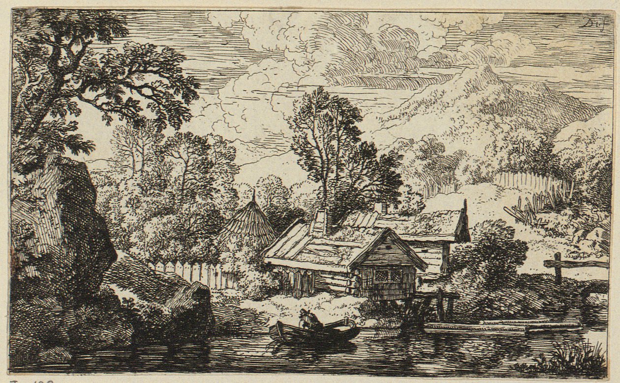 Deux maisons en bois au bord de l