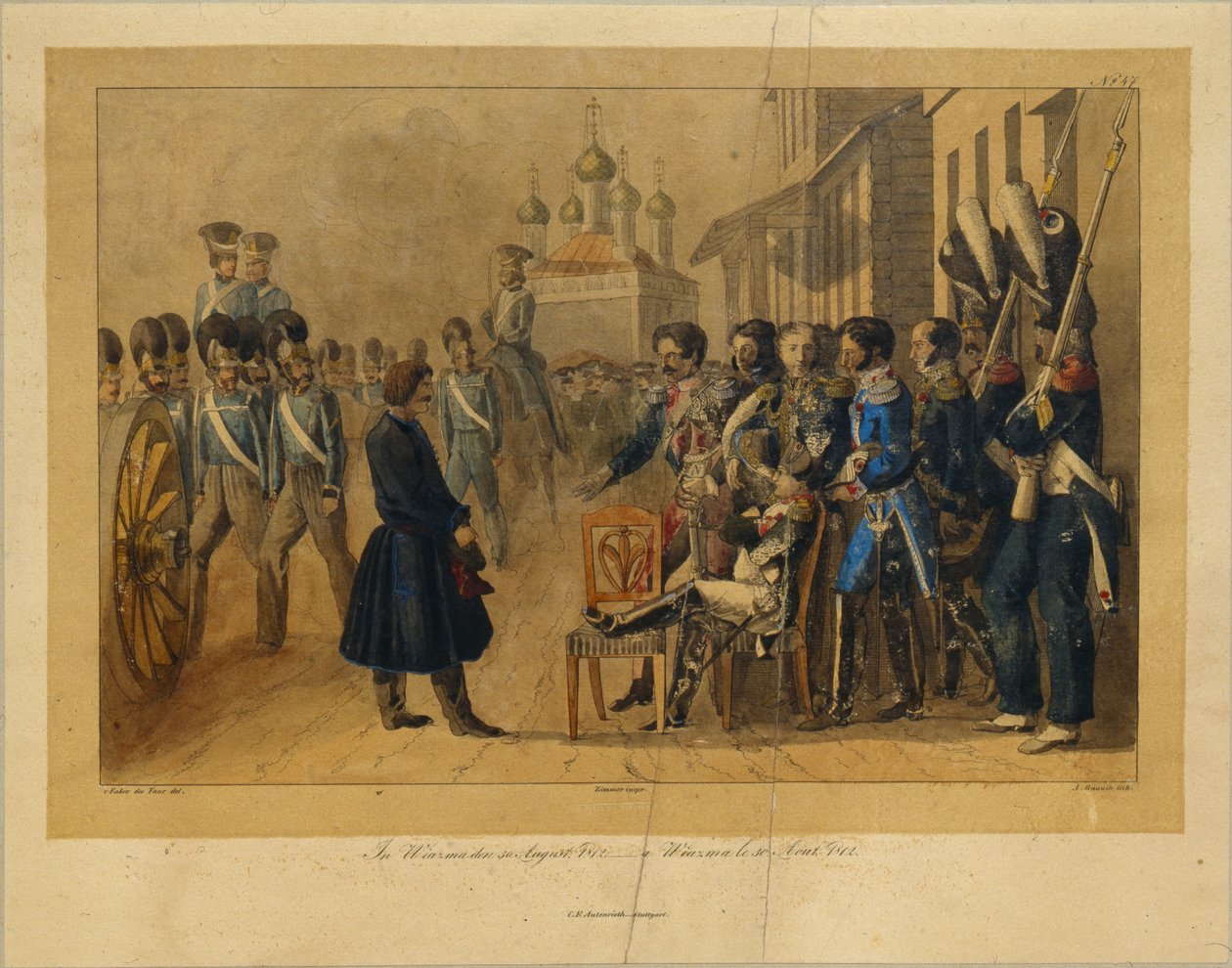 Vyazma le 30 août 1812, années 1820 - Christian Wilhelm Faber du Faur von