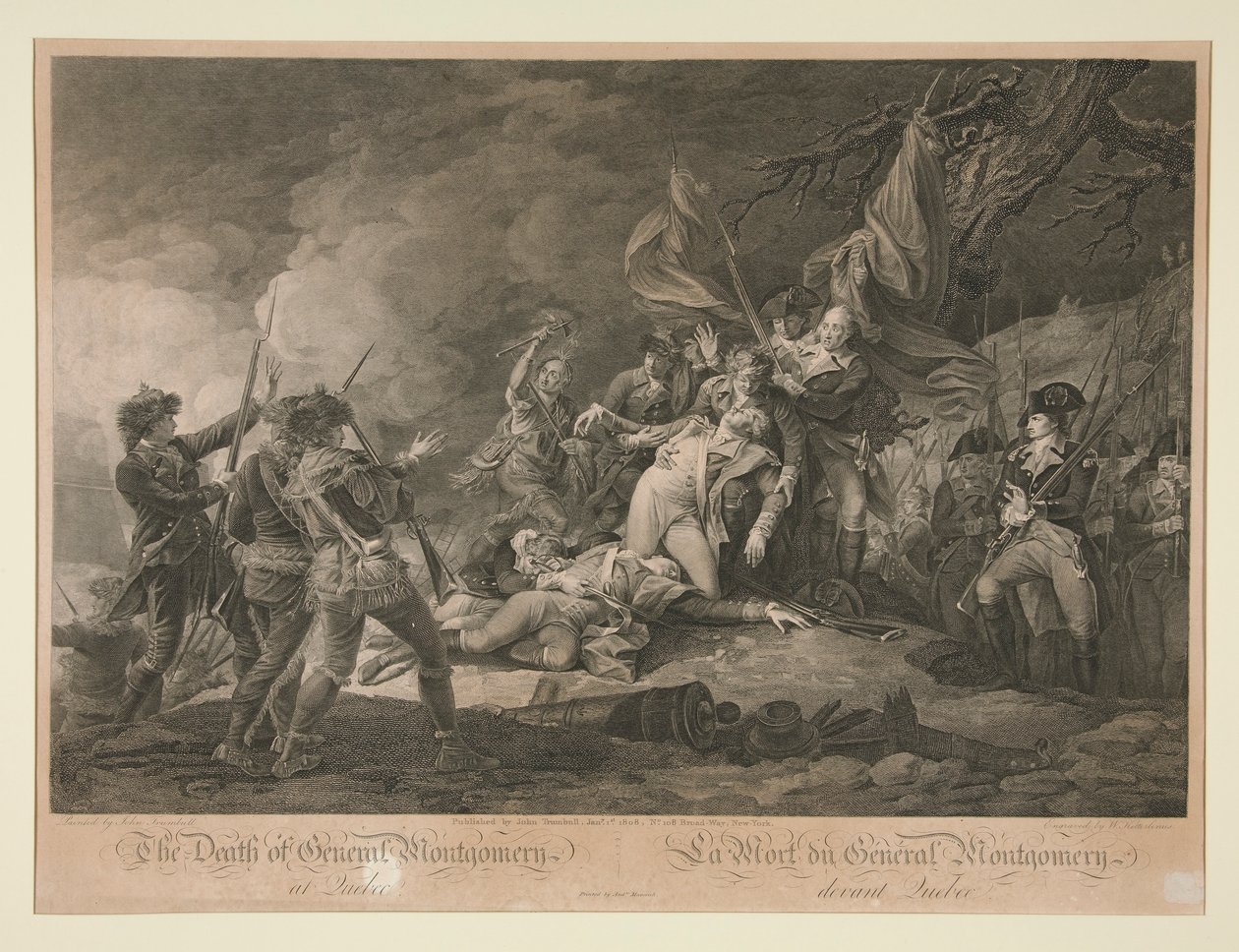 La Mort du général Montgomery de Québec - Christian Wilhelm Ketterlinus