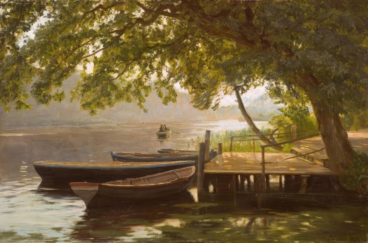 Ch. Zacho, Journée ensoleillée au lac - Christian Zacho