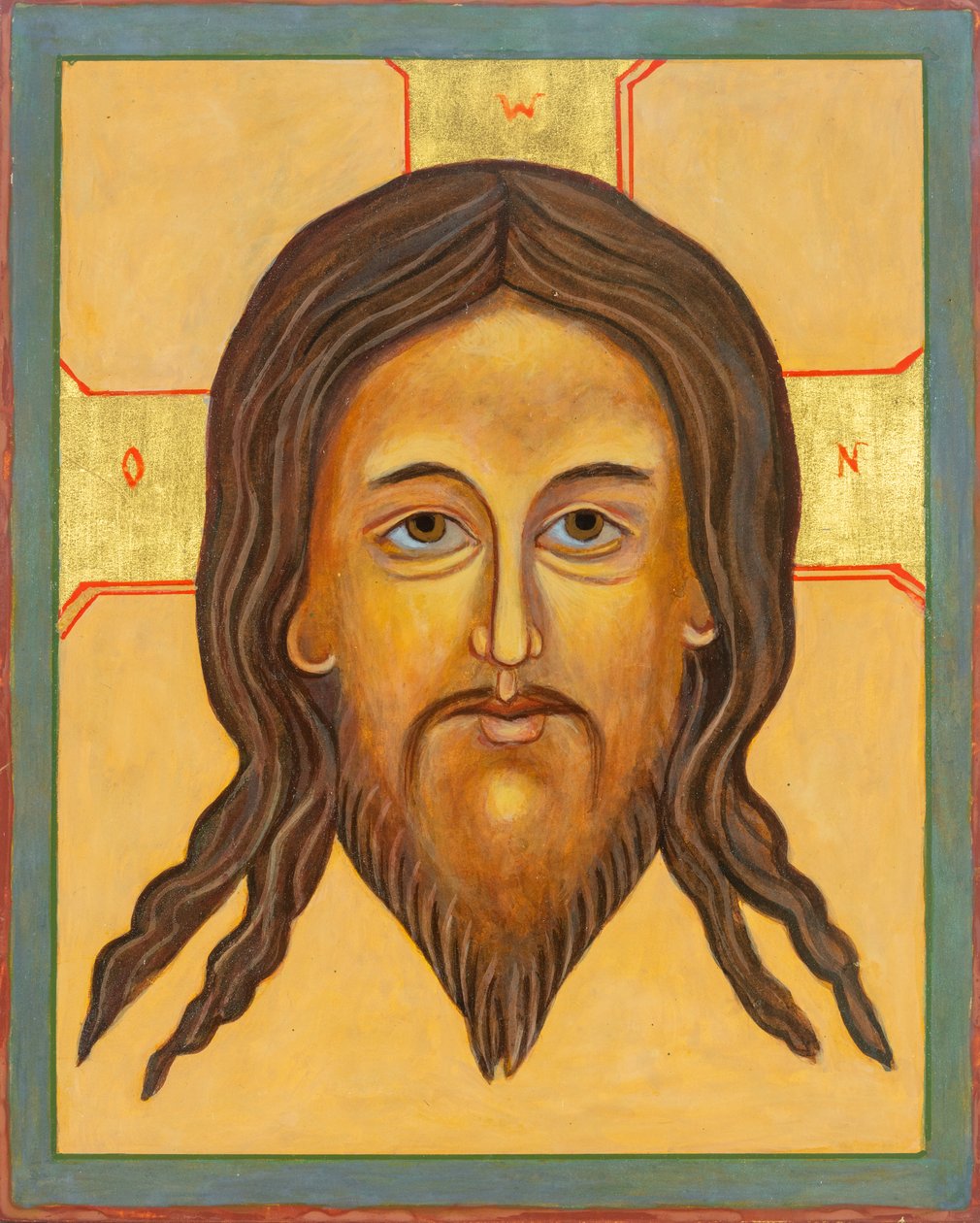 Icône du Mandylion, 2010 (tempera à l