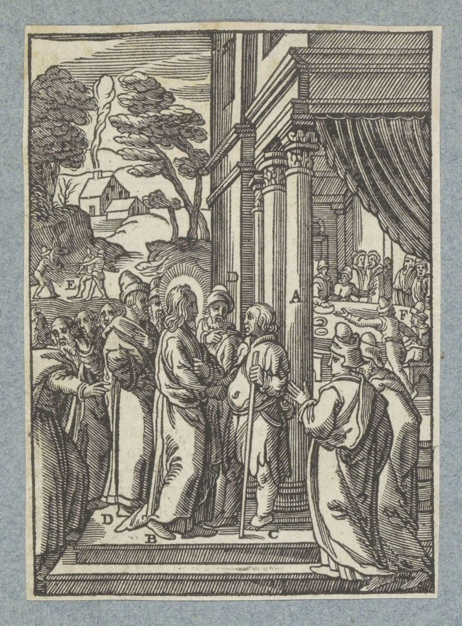 Le Christ guérit un homme hydropique le jour du sabbat - Christoffel van Sichem (II)