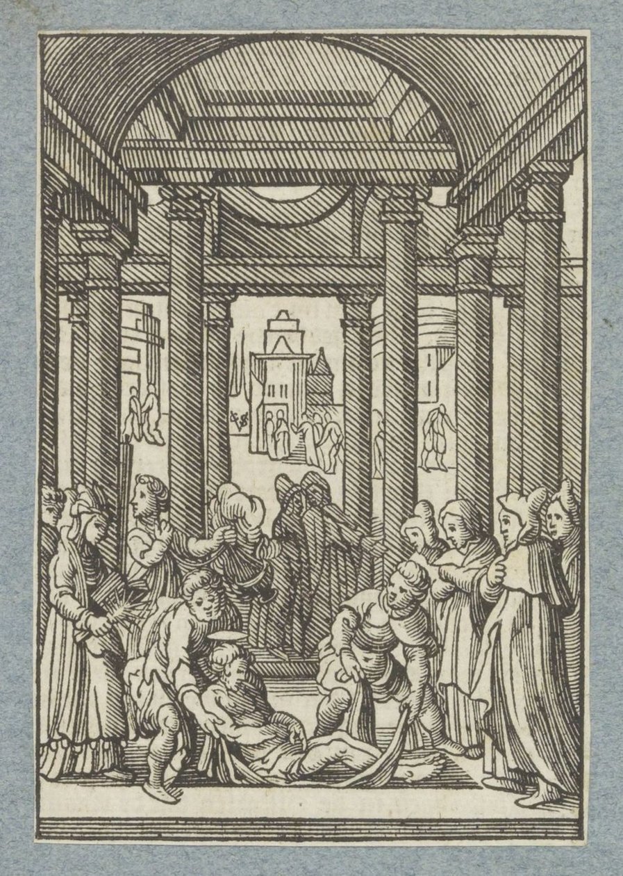 La mise au tombeau de Saint Étienne - Christoffel van Sichem (II)