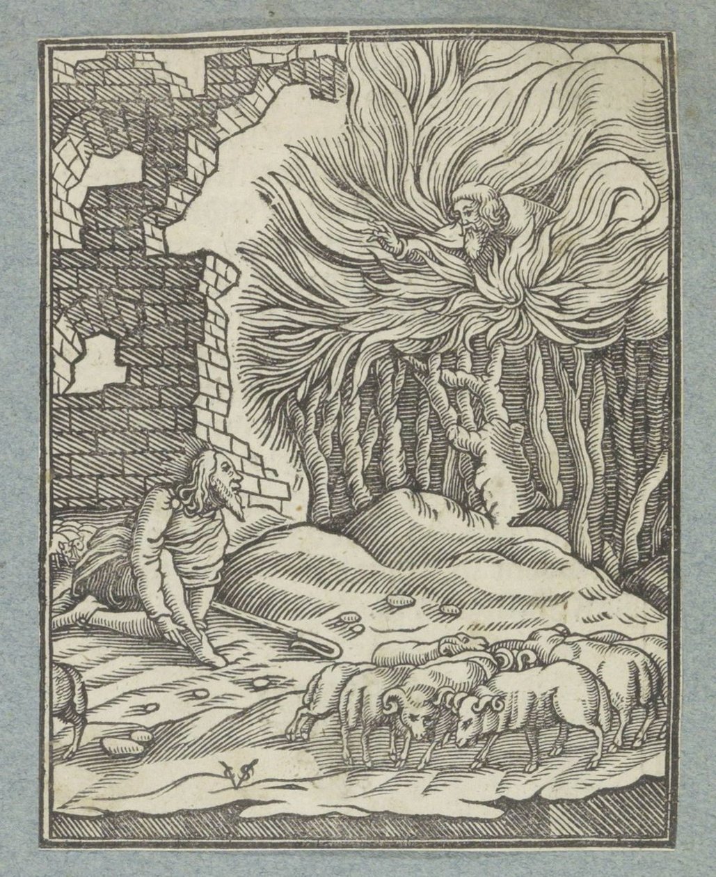 Moïse et le buisson ardent - Christoffel van Sichem (II)