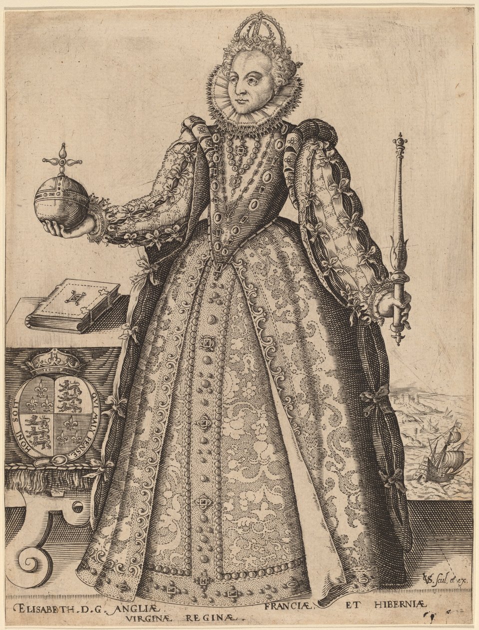 Élisabeth, reine de Grande-Bretagne - Christoffel van Sichem I