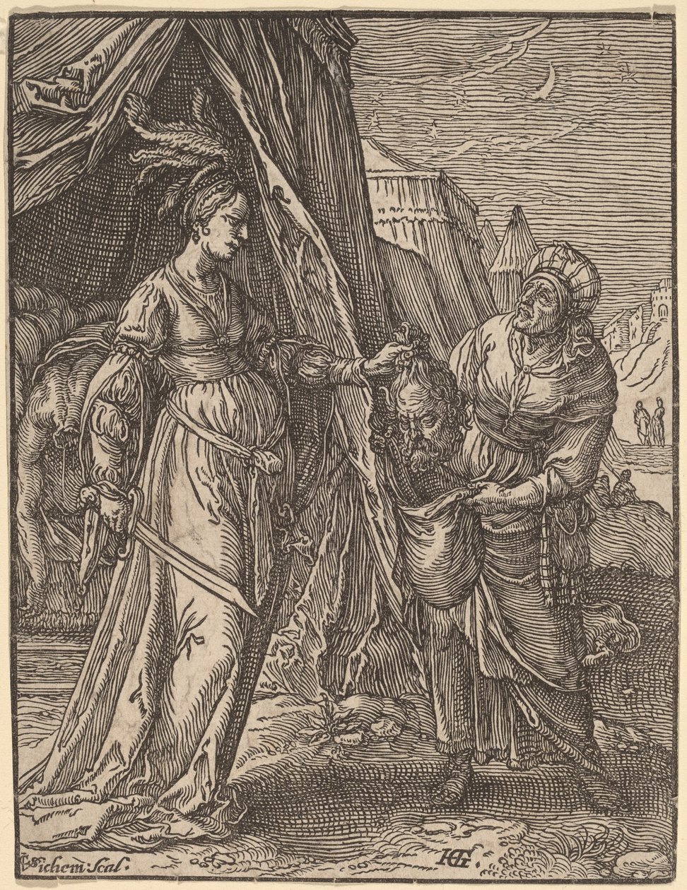 Judith avec la tête d