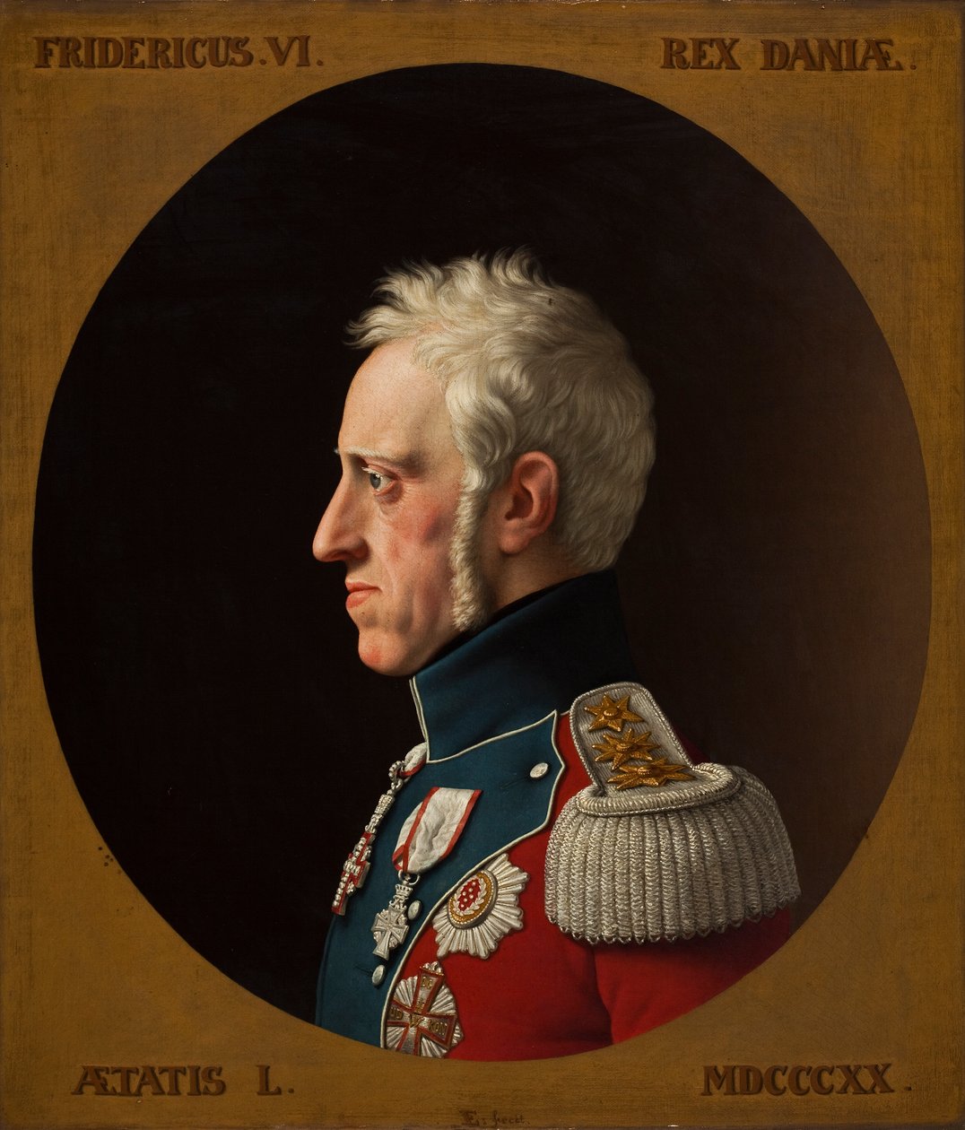 Portrait de Frédéric VI de Danemark 1768-1839, 1839 - Christoffer Wilhelm Eckersberg