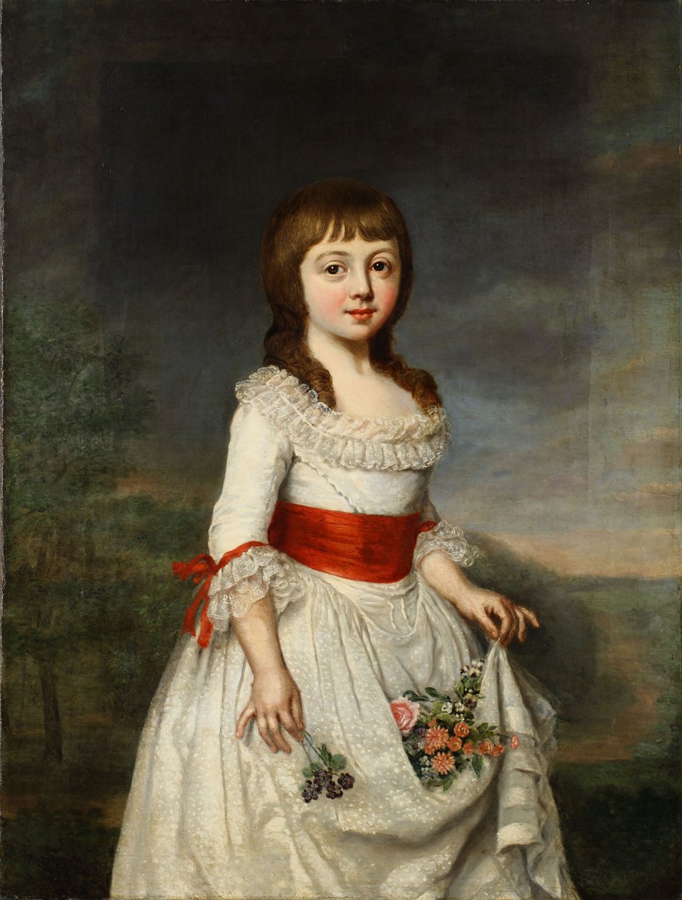 Portrait de la duchesse Charlotte Frédérique de Mecklembourg-Schwerin enfant - Christoph Friedrich Reinhold Lisiewski