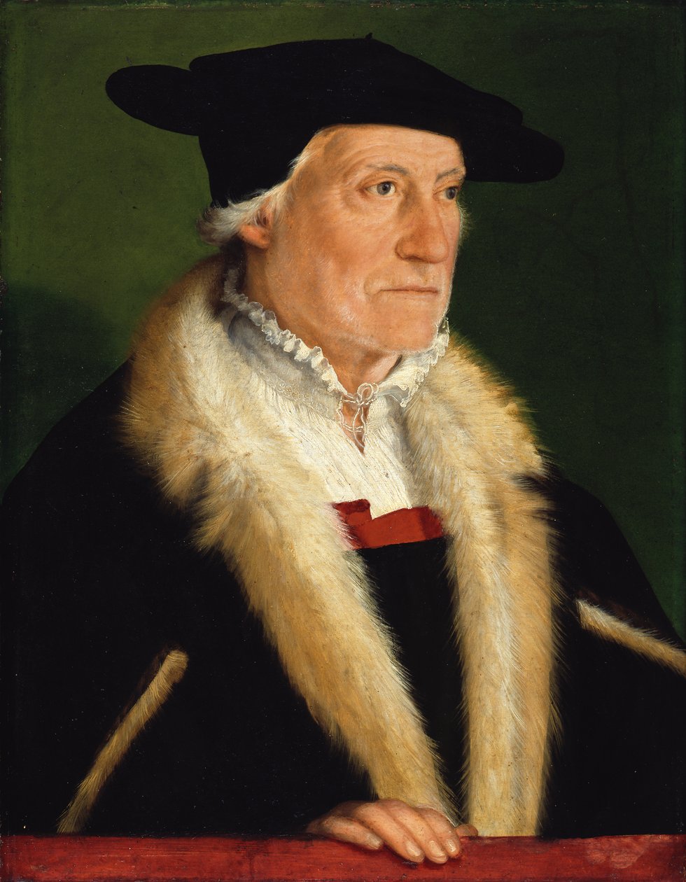 Portrait du cosmographe Sebastian Münster (1489-1552) - Christoph Amberger