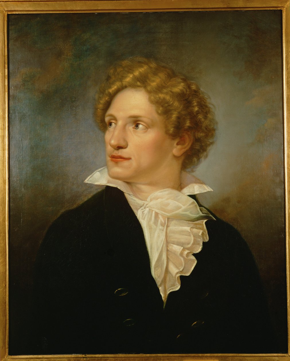 Poète Ferdinand Raimund ... (peinture sur toile) - Christoph Frank