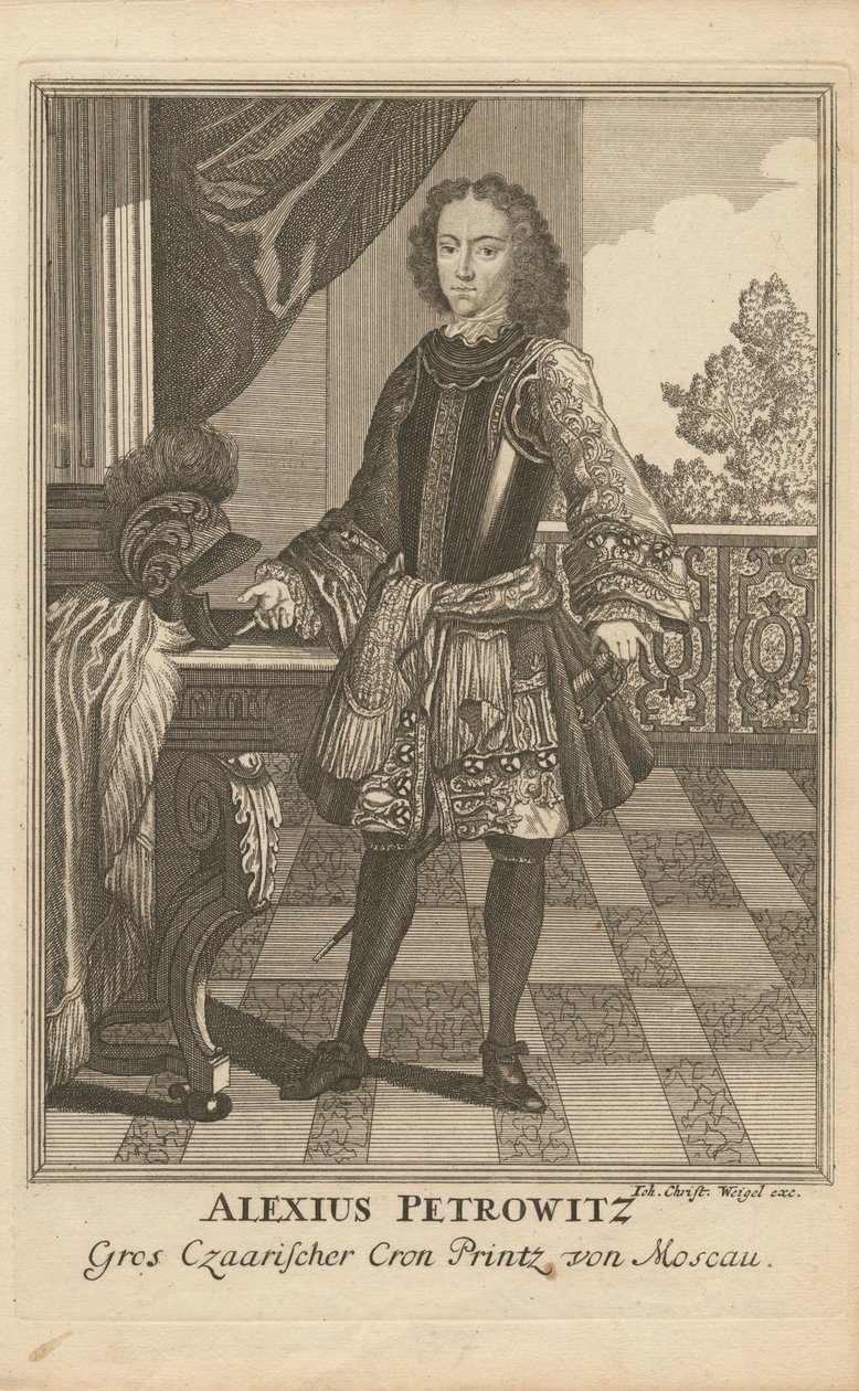 Portrait du tsarévitch Alexeï Petrovitch de Russie 1690-1718 - Christoph Wiegel