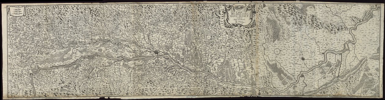 Carte de Haute-Alsace, Basse-Alsace et Palatinat du Rhin - Christophe Tassin