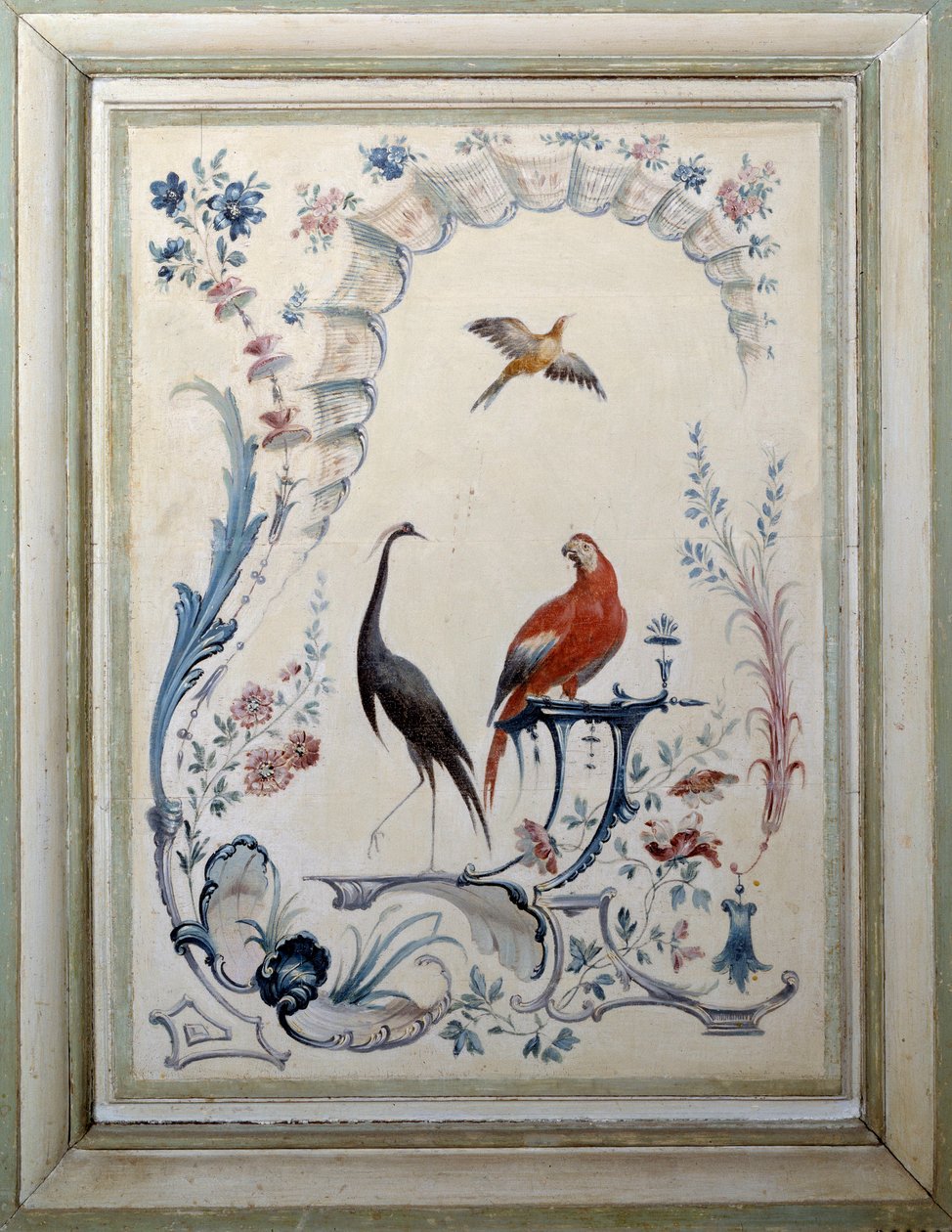 Oiseaux, enseigne du grand salon du château de Champs-sur-Marne - Christophe Huet