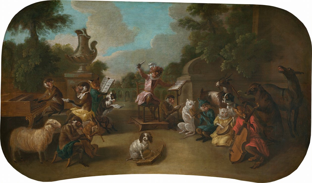 Singerie : Le Concert, vers 1739 (huile sur toile) - Christophe Huet