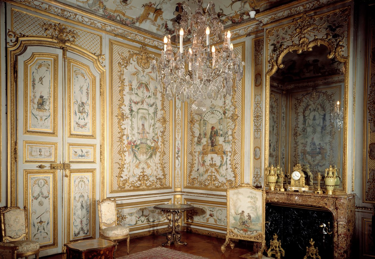 Vue du Cabinet des Singes ou "La Grande Singerie" par Christophe Huet (1700-1759) 1737 Chantilly, Musée Condé - Christophe Huet