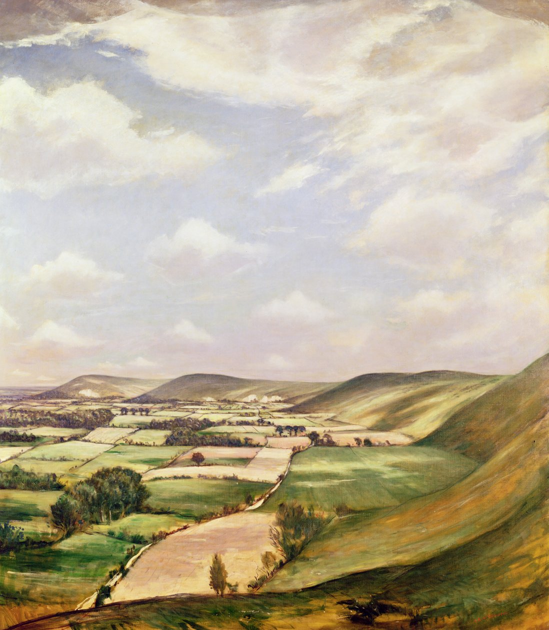 Paysage du Sussex - Christopher Richard Wynne Nevinson