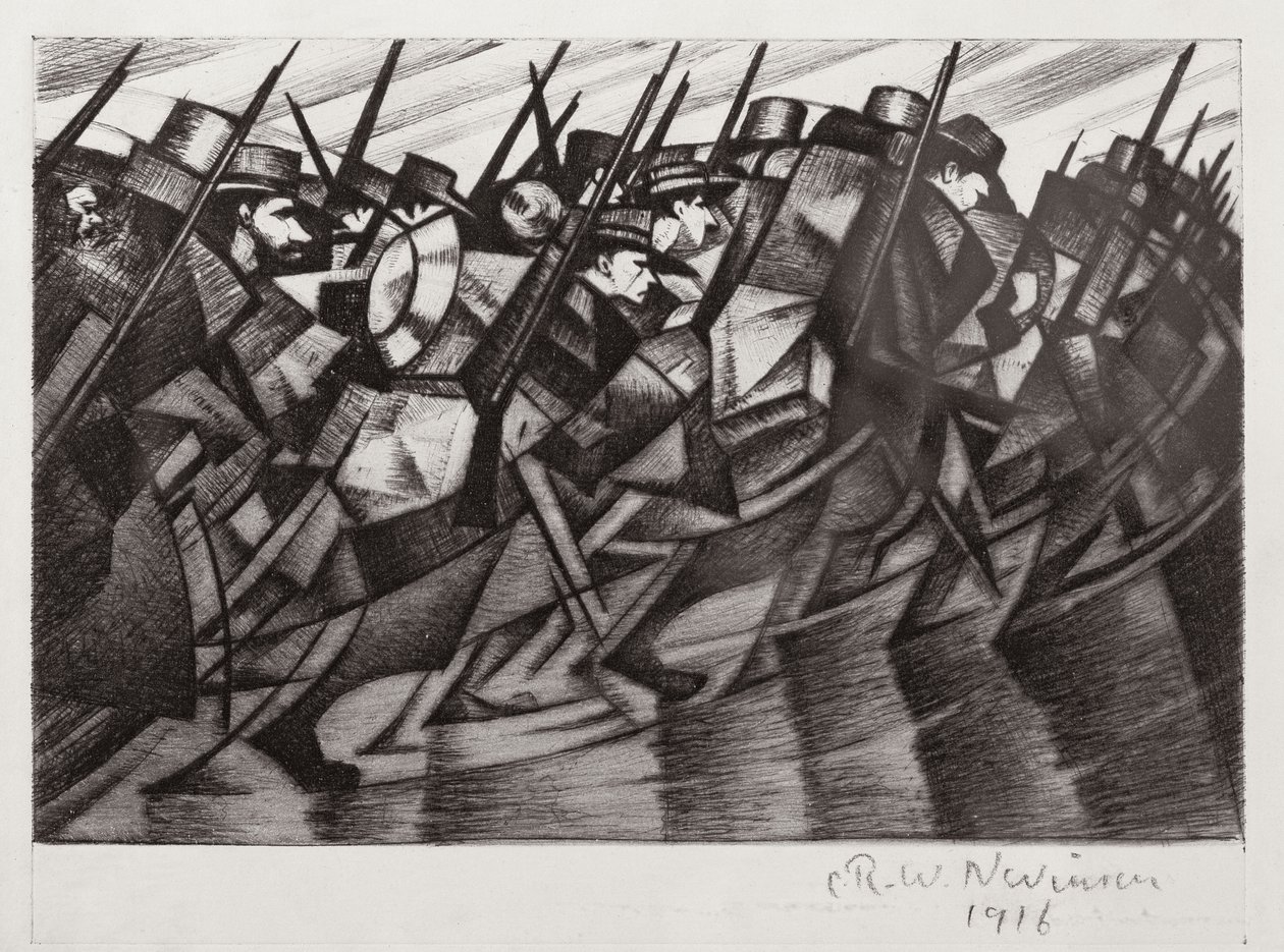 Troupes retournant aux tranchées, 1916 - Christopher Richard Wynne Nevinson