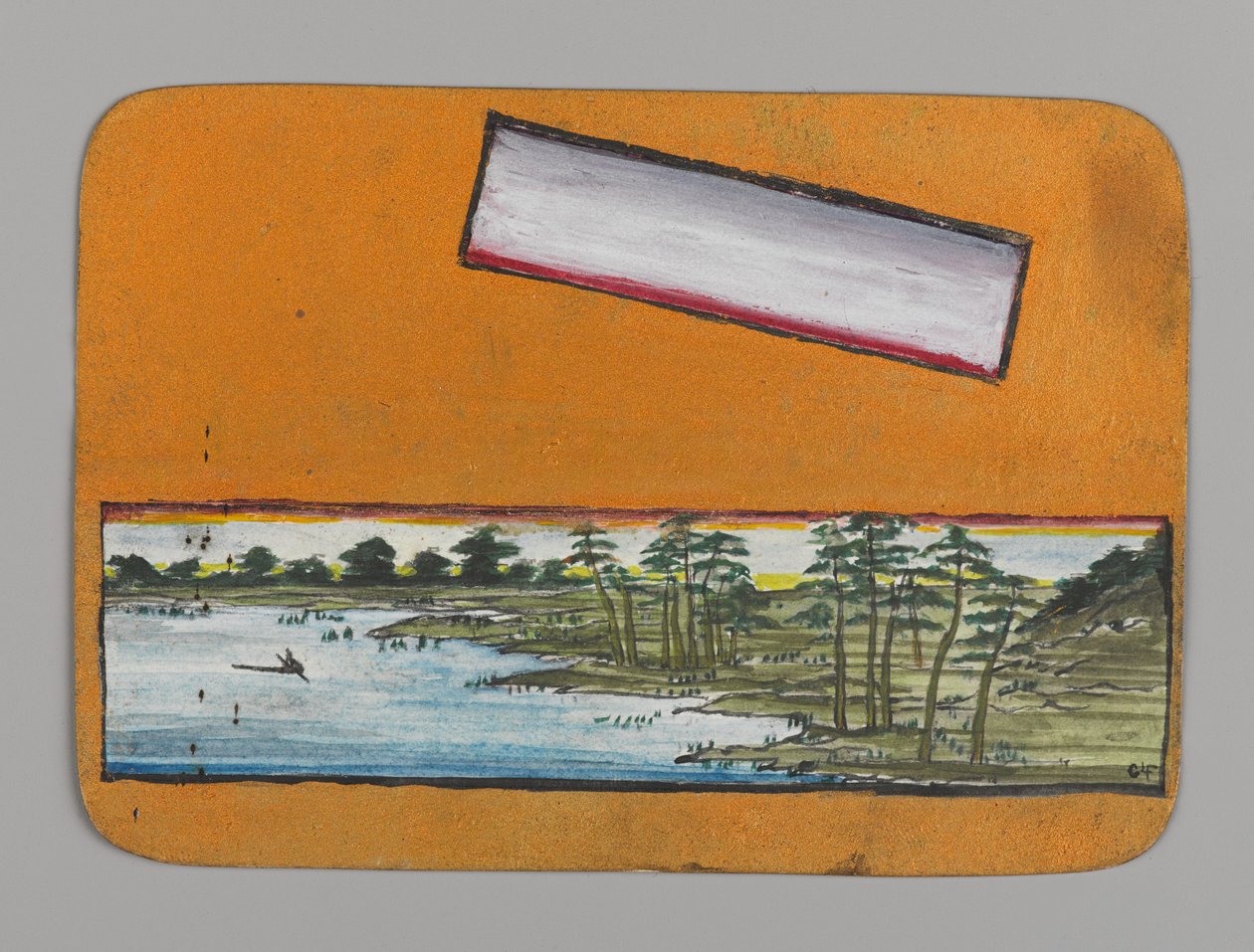 Petite carte avec paysage, ca. 1880 - Christopher Grant La Farge