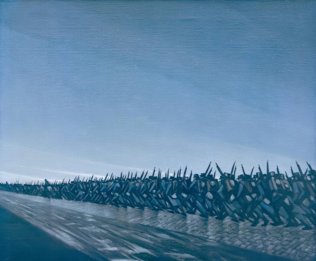 Colonne en marche - Christopher Richard Wynne Nevinson