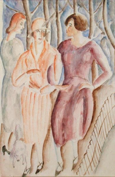 Jeunes filles françaises, vers 1926 - Christopher Wood