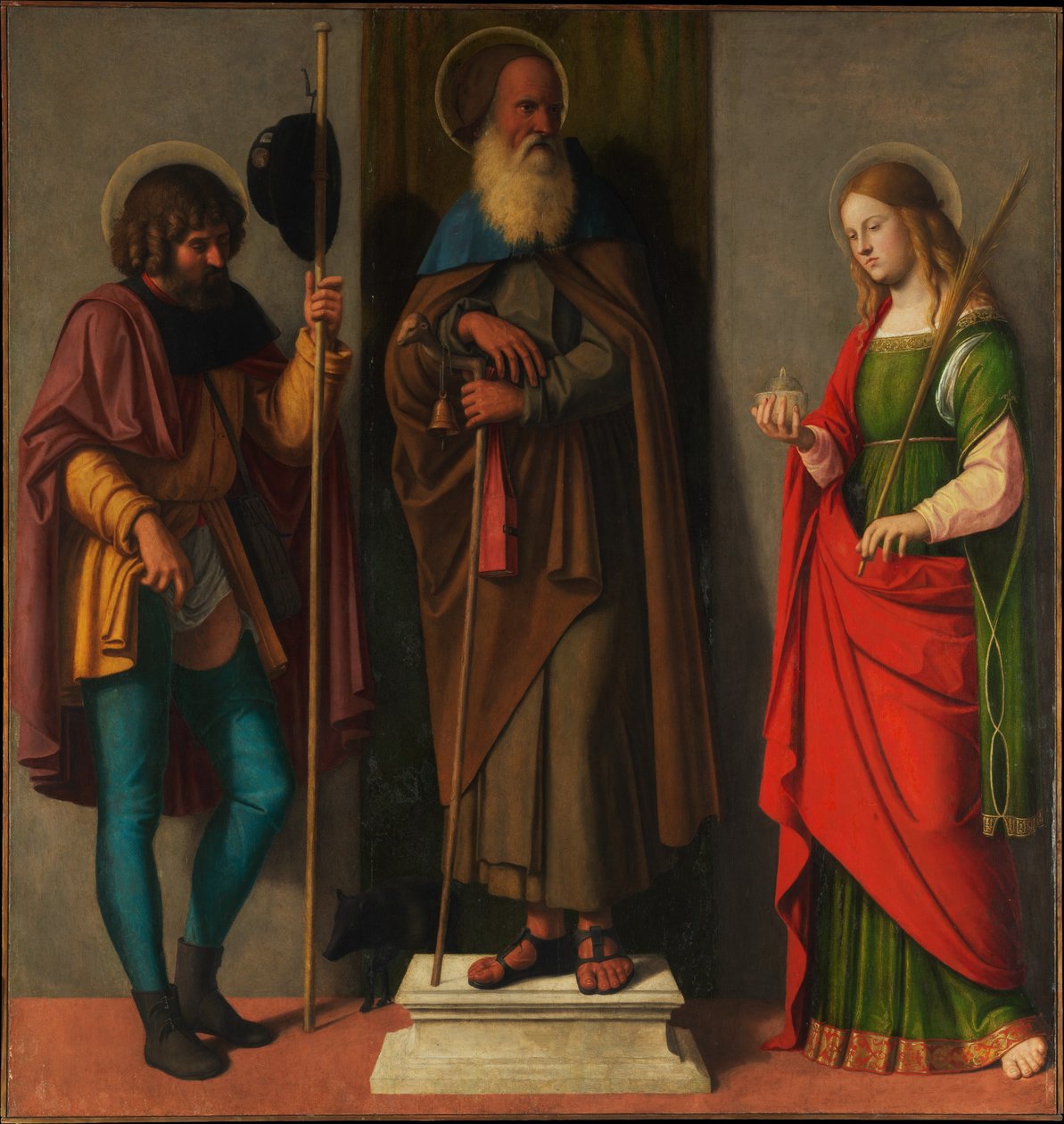 Roch, Antoine Abbé, et Lucie - Cima da Conegliano