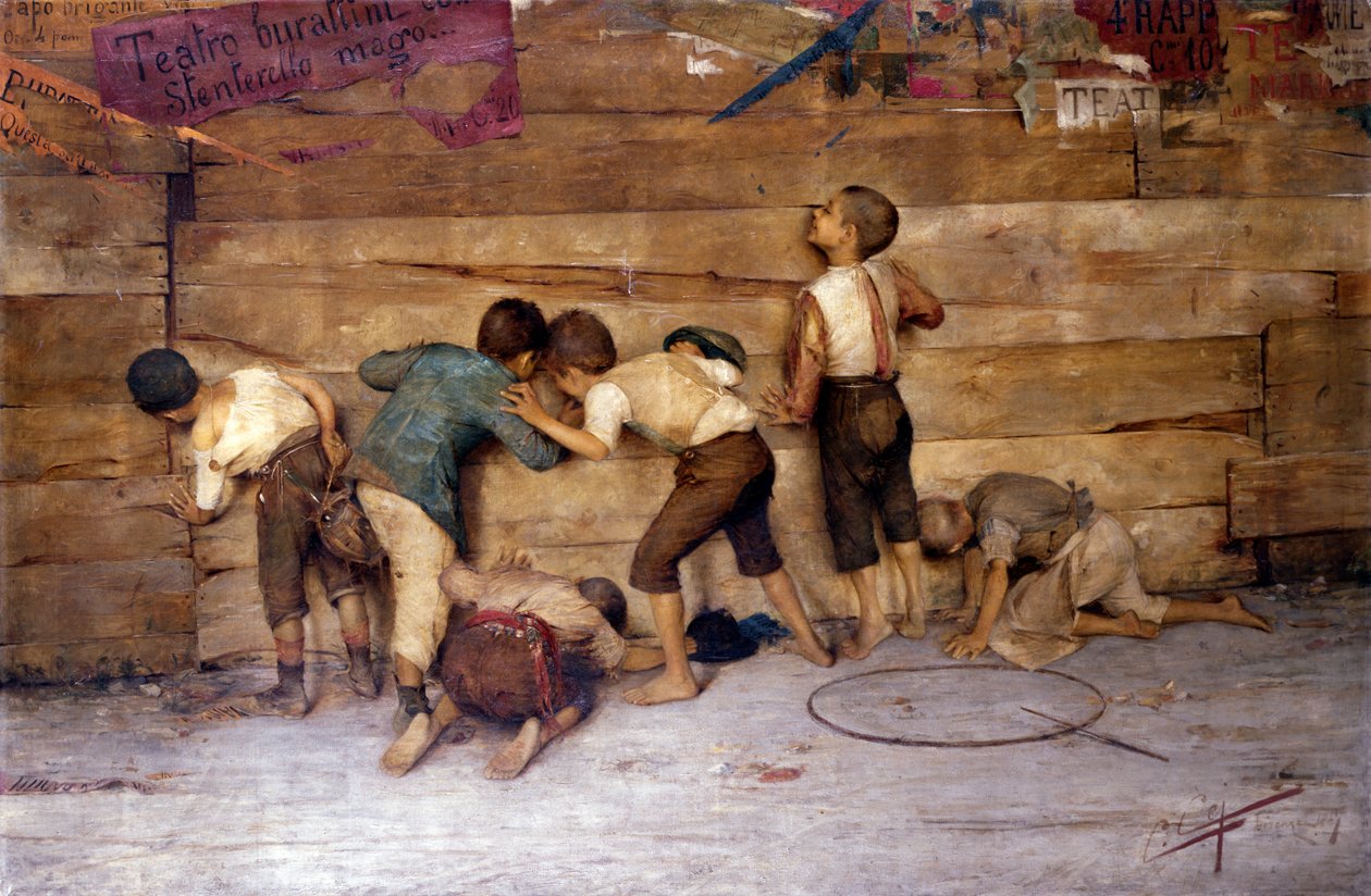 Senza Quattrini, Teatro Burattini, Florence, 1887 - Cipriano Cei