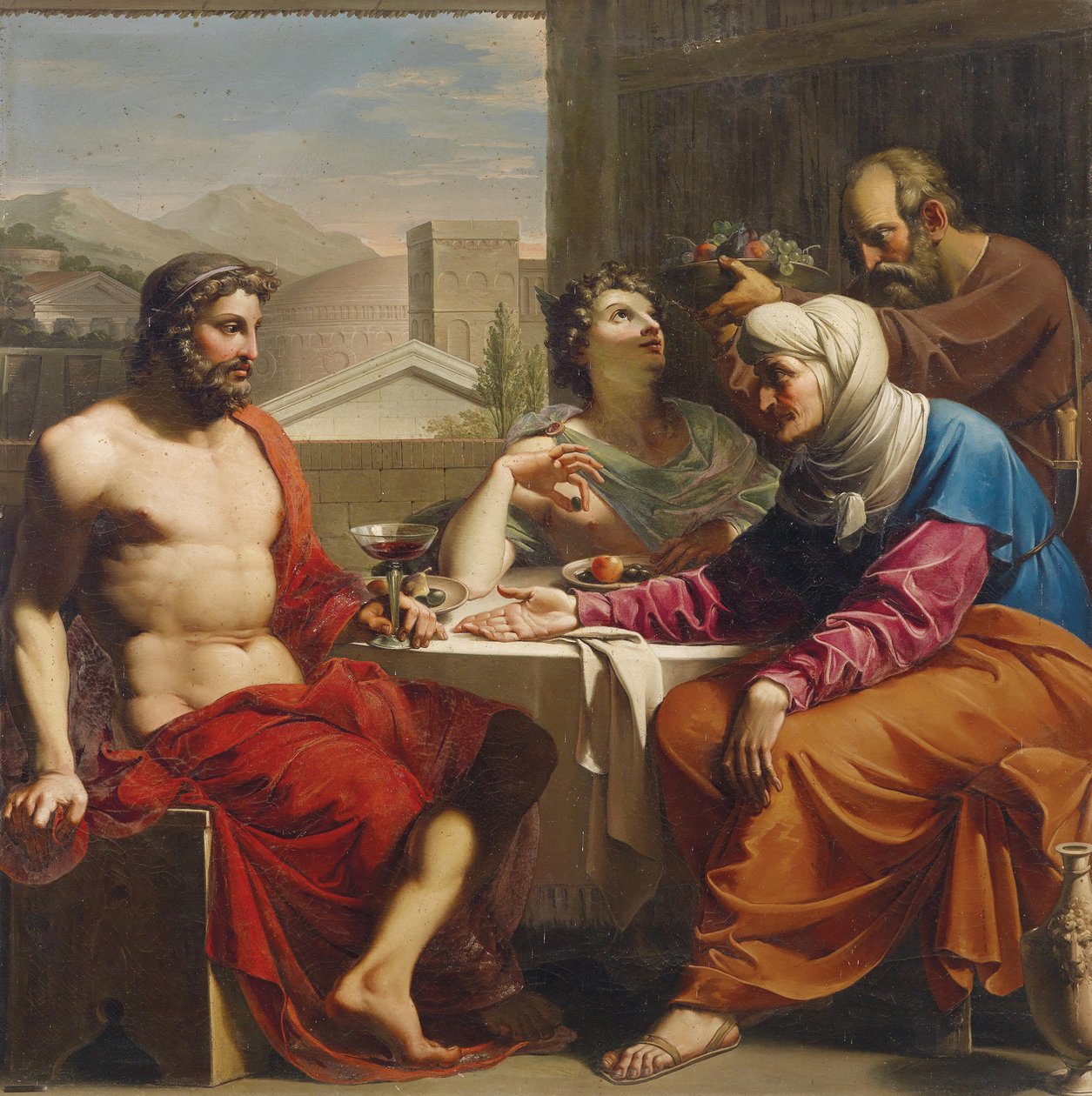 Jupiter et Mercure chez Philémon et Baucis - Andrea the Elder Appiani