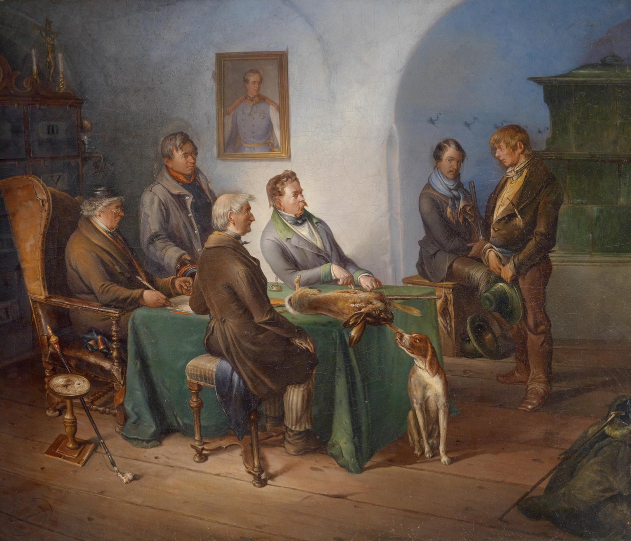 Le braconnier - Circle of Josef Danhauser