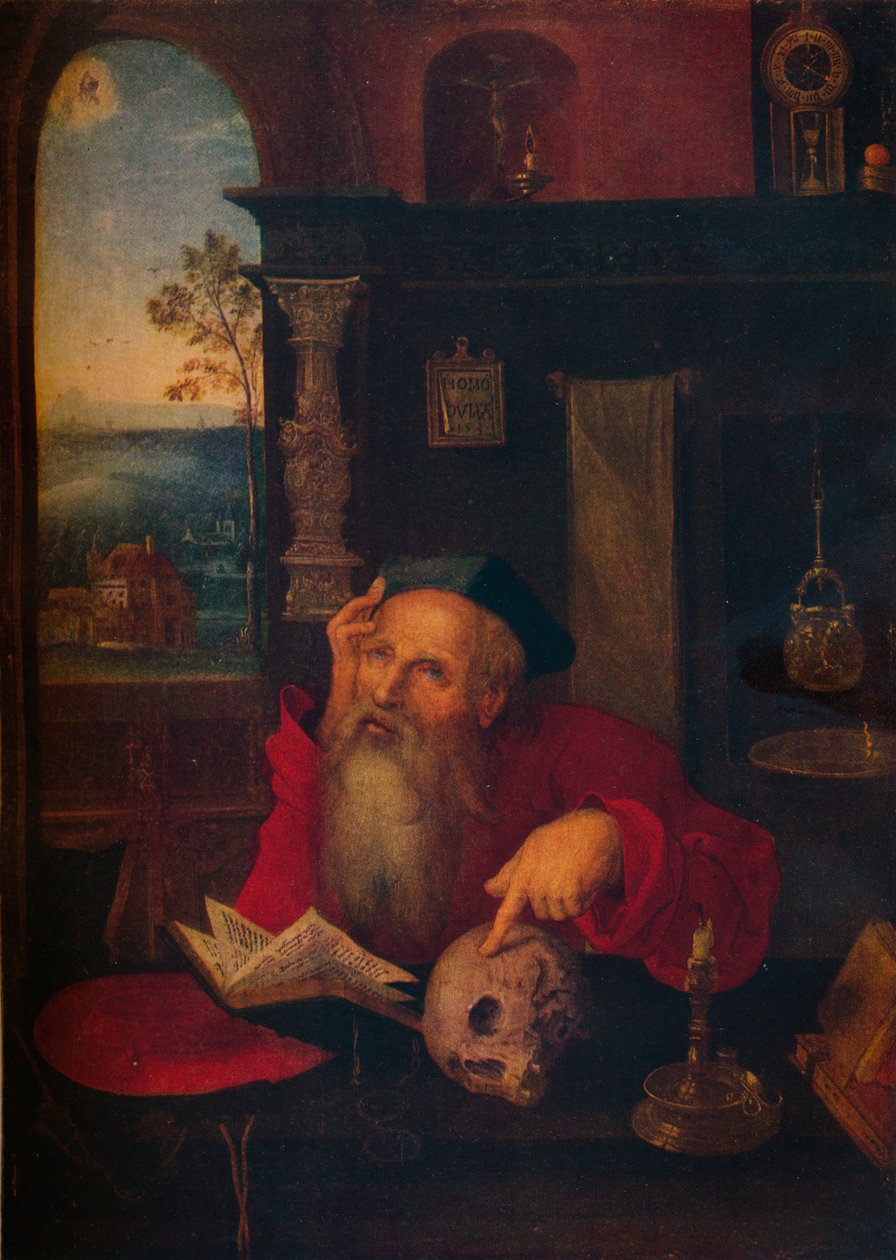Saint Jérôme dans son étude, vers 1530, 1920 - Circle of Joos van Cleve