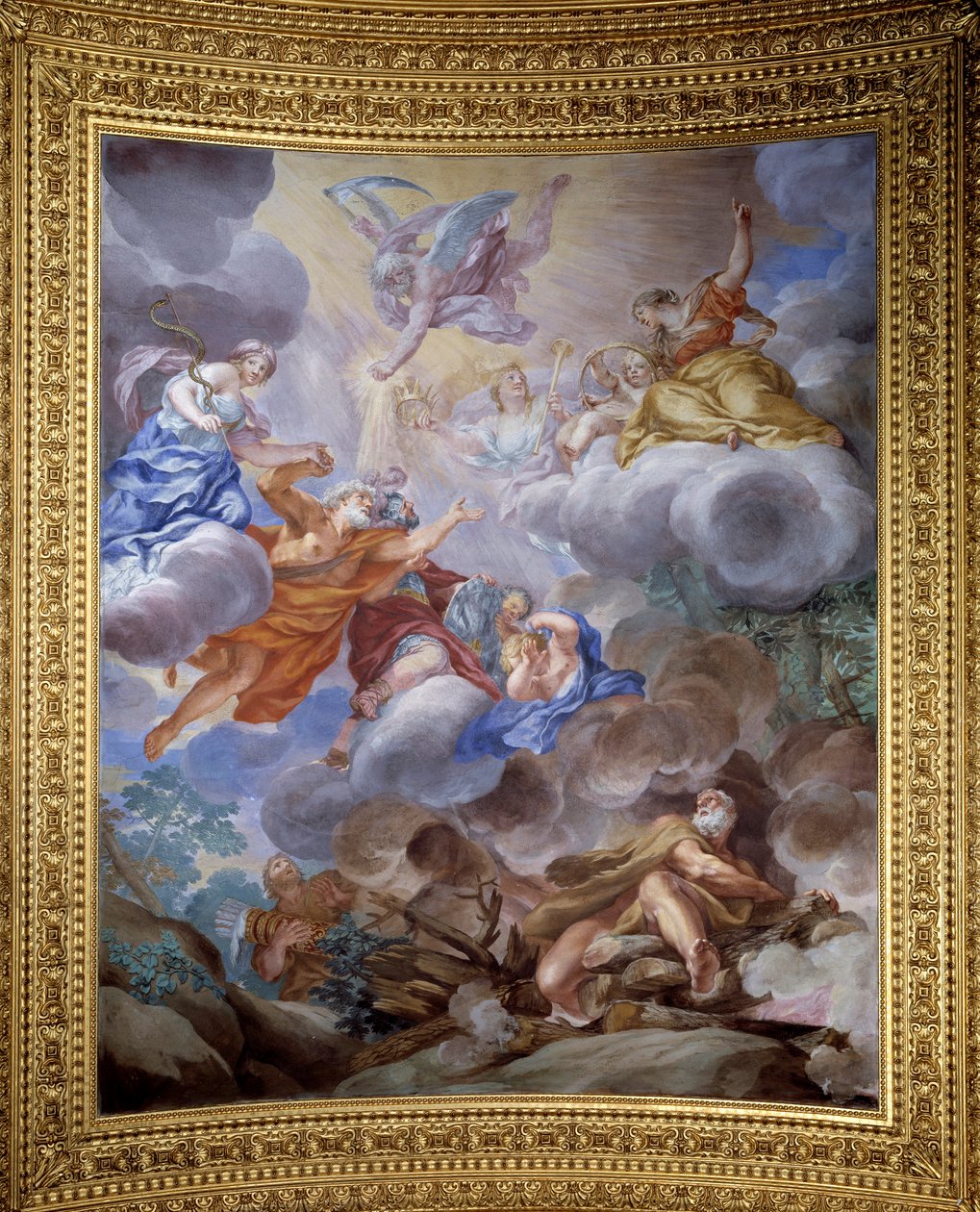 Allégorie de Saturne exaltant la magnificence de la famille Médicis - Ciro Ferri