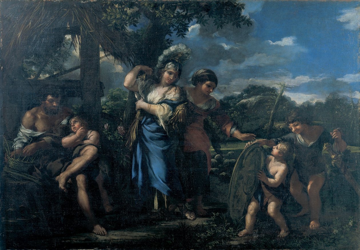 Erminia parmi les bergers - Ciro Ferri
